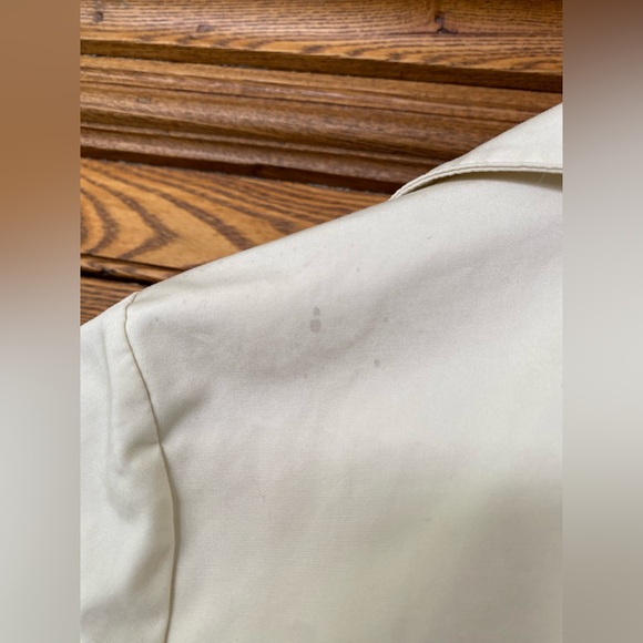 Everlane M 6 8 10 short trench coat jacket cotton canvas ivory cream unlined - Picture 11 of 11